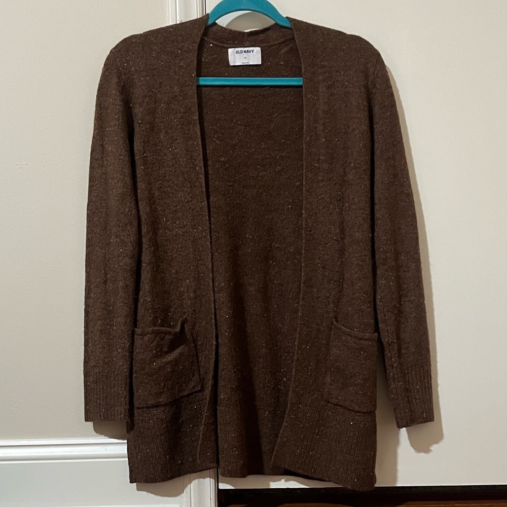 Chocolate Brown Open Cardigan